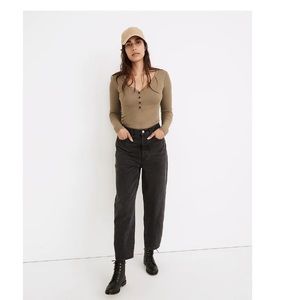 NWT Madewell Balloon Jeans in Noll Wash